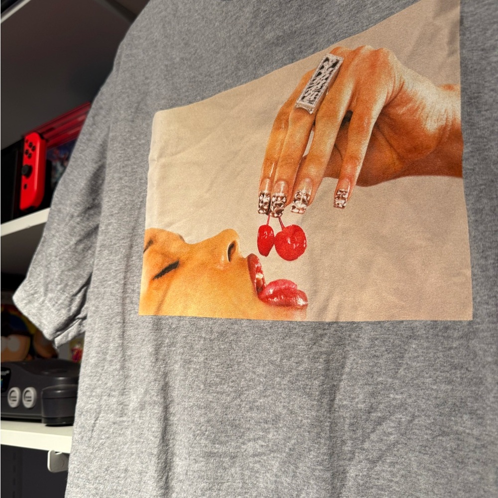 Supreme Gray Cherries T-Shirt